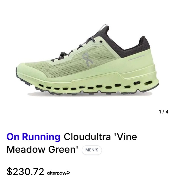 On Running Other - On Running Cloudultra - Vine Meadow Green sz 9.5 m or 10.5 w new in box